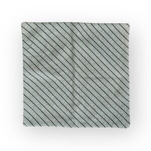 Williams Sonoma 20"x20" Striped Embroidered Cotton Square Pillow Cover SAMPLE